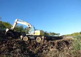 Obras de ampliación del parque de «El Peñón».