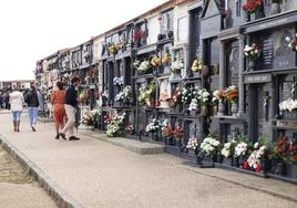 Imagen de cementerio ayer miercoles 1 de noviembre.