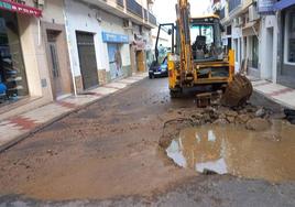 Imagen de la avería en la calle Tena Artigas.