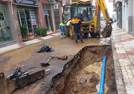 Inagen de la nueva avería en la calle Tena Artigas.