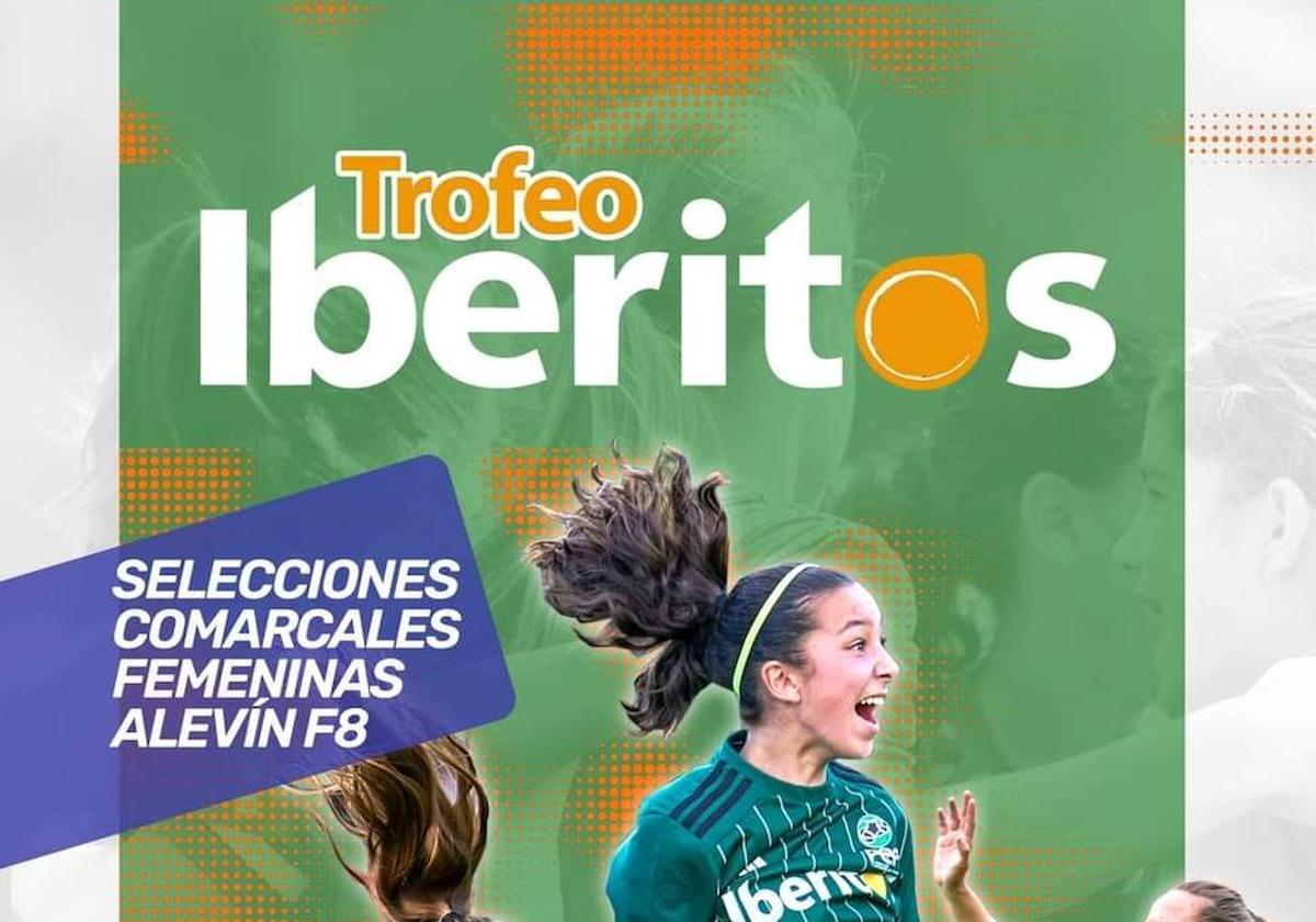 Las jugadoras del CD Castuera-Subastacar, Emma Guisado y Carlota Delgado, y el entrenador, Fran Calderón participan en Trofeo Iberitos con en el equipo de La Serena