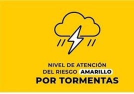 Extremadura estará en alerta amarilla por tormentas este sábado 20 de abril