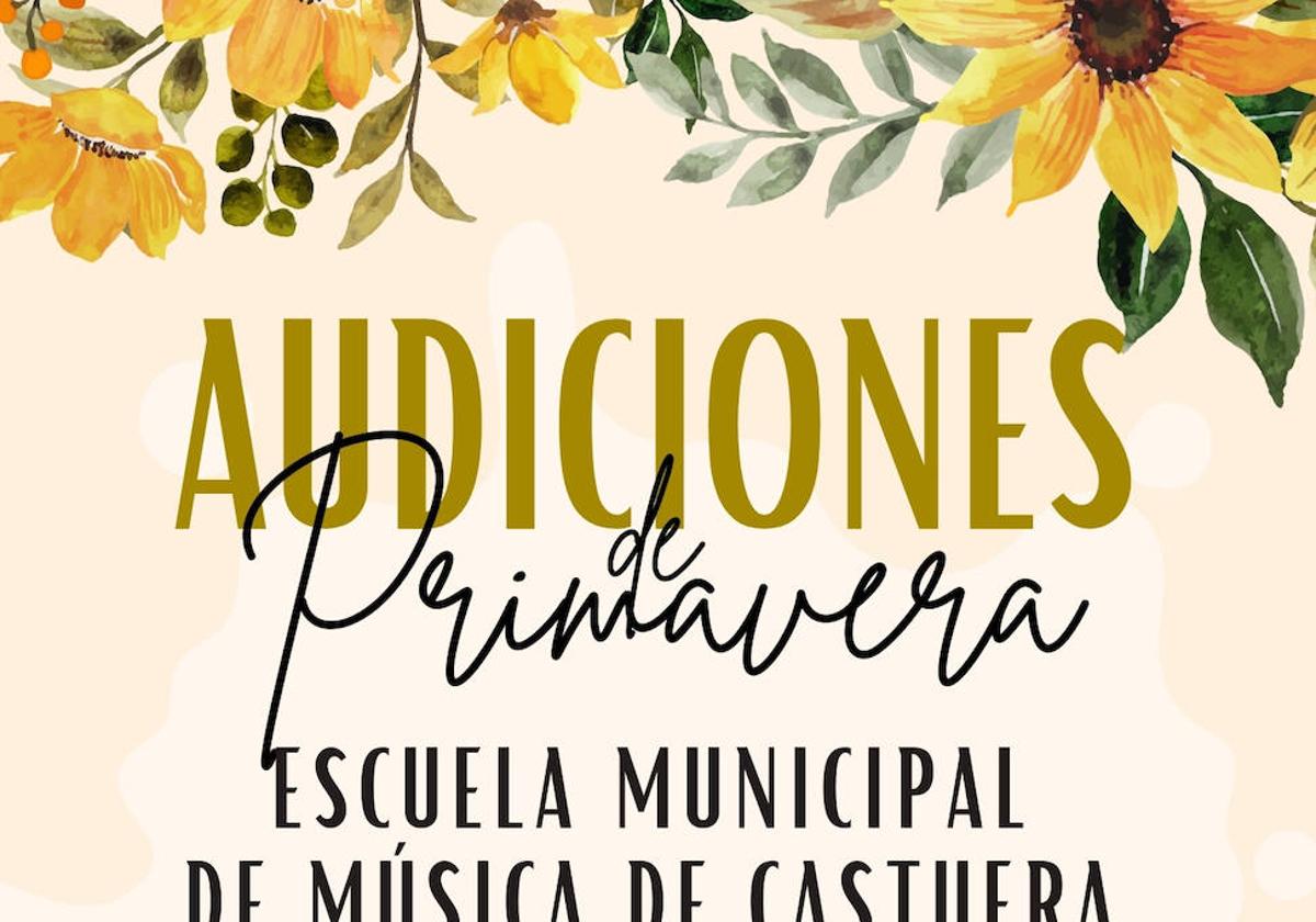 La Escuela Municipal de Música de Castuera programa dos audiciones de «Primavera»