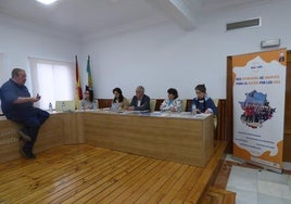 Imagen de la reunión en el ayuntamiento de Castuera.