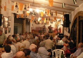 Imagen de archivo de una velada en la Peña Flamenca.