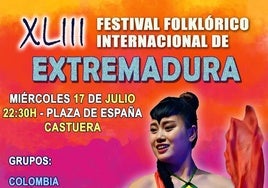 Castuera acogerá el miércoles 17 de julio una nueva edición del Festival Folklórico Internacional de Extremadura