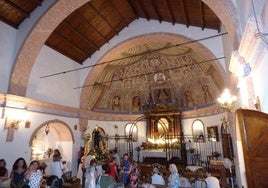 Imagen de archivo del interior de la ermita de San Benito.