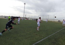 Acción del partido del pasado domingo Castuera 3 Extremadura 0