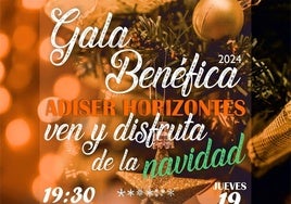 La Asociación Adiser-Horizontes celebra este jueves 19 de diciembre su «Gala Benéfica» de Navidad