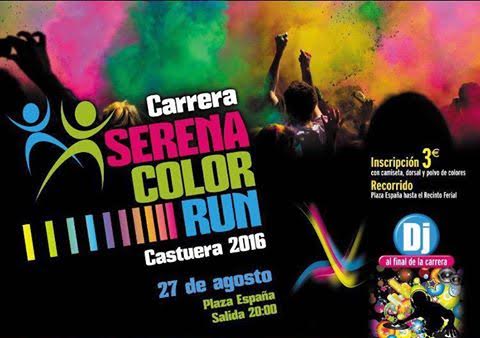 La concejalía de Deportes organiza la ‘Serena Color Run’, la carrera más colorida y divertida del verano