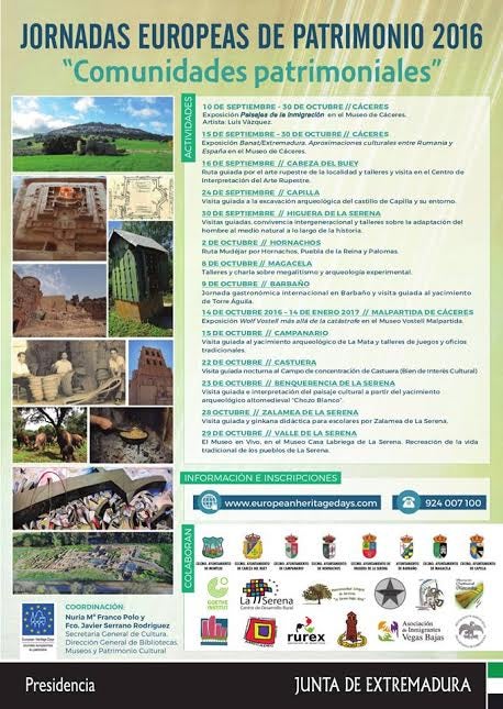 Jornadas Europeas de Patrimonio en La Serena, ''Comunidades Patrimoniales'