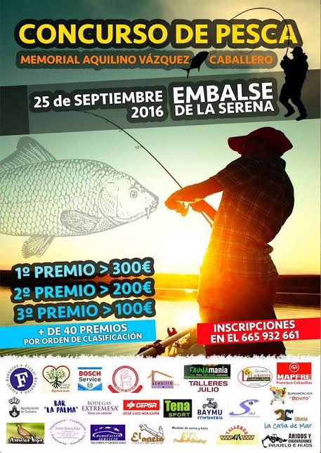 La Sociedad de Pescadores Deportivos de la Serena organiza el Concurso de Pesca Gran Social 'V Memorial Aquilino Vázquez Caballero'