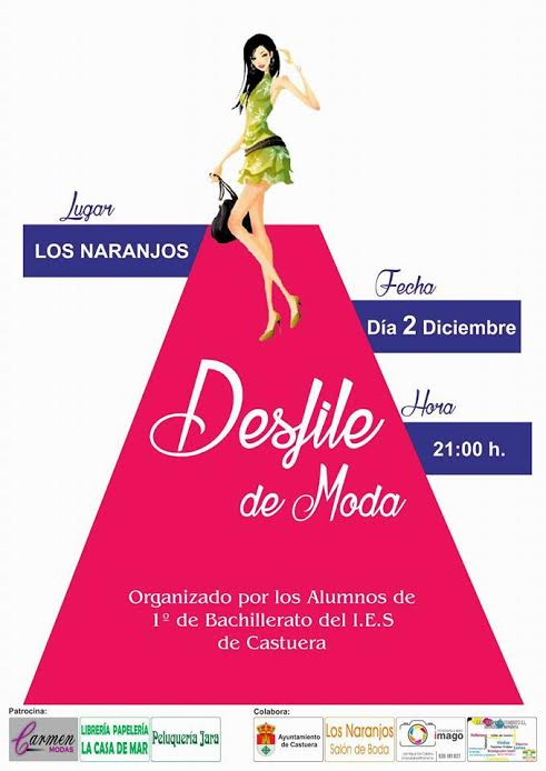 Desfile de moda organizado por los alumnos del IES Castuera