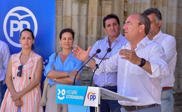 José Antonio Monago, en Coria