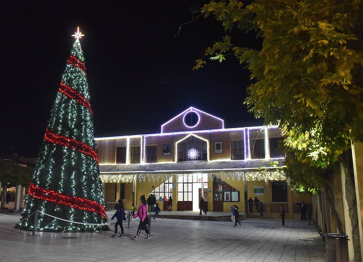 Iluminación navideña en la Casa de la Cultura