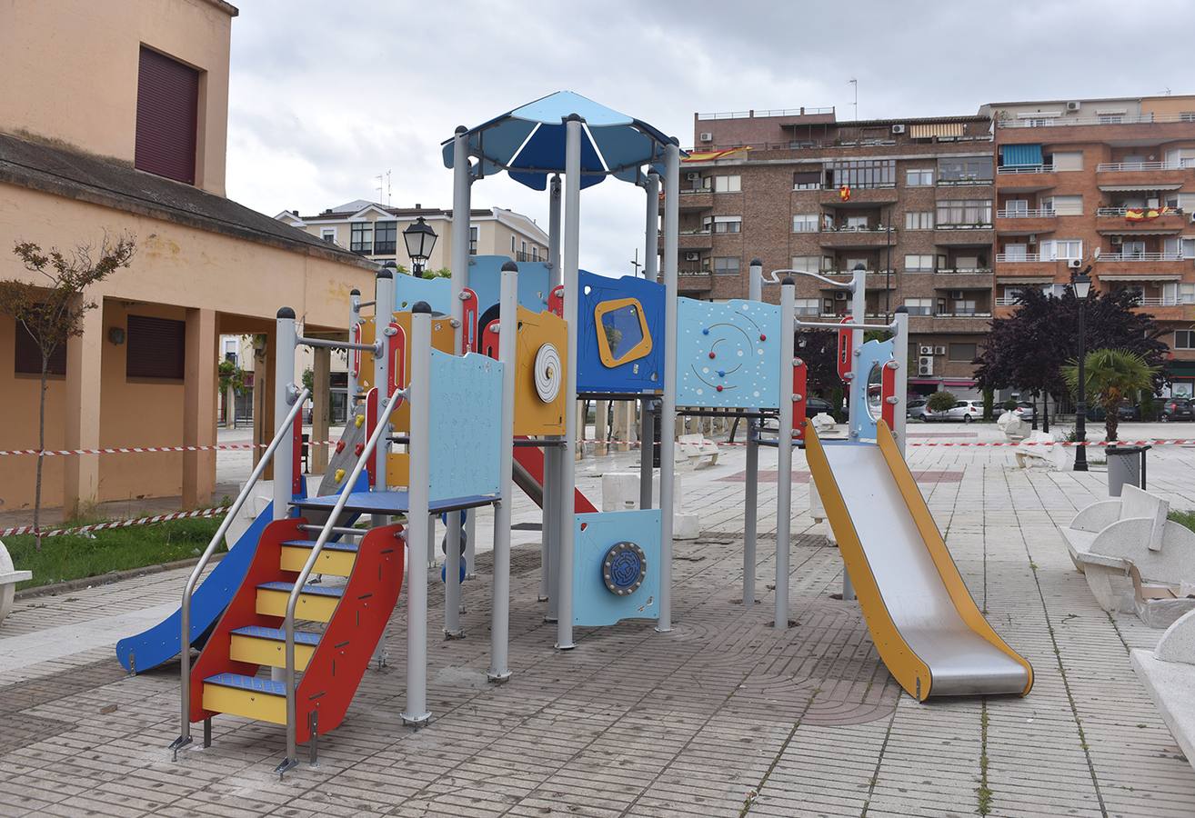 El nuevo parque infantil instalado en la Casa de la Cultura