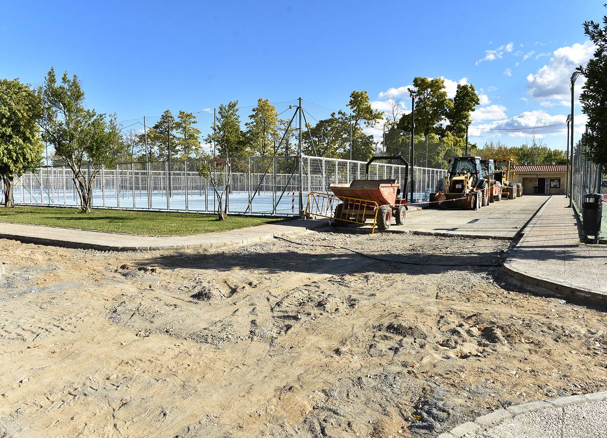 Zona en la que se están ejecutando las obras