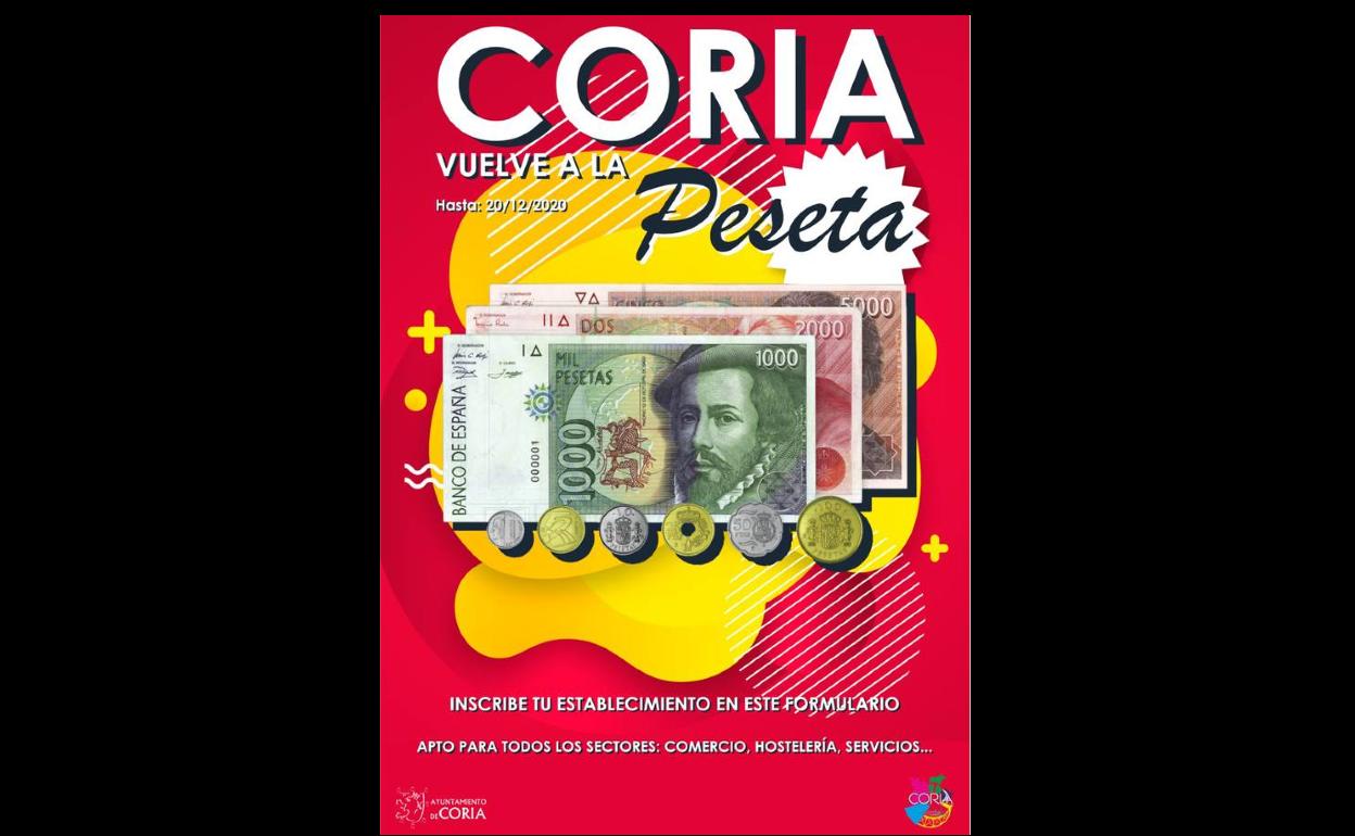 'Coria vuelve a la peseta' nueva campaña que pondrá en marcha el Ayuntamiento cauriense