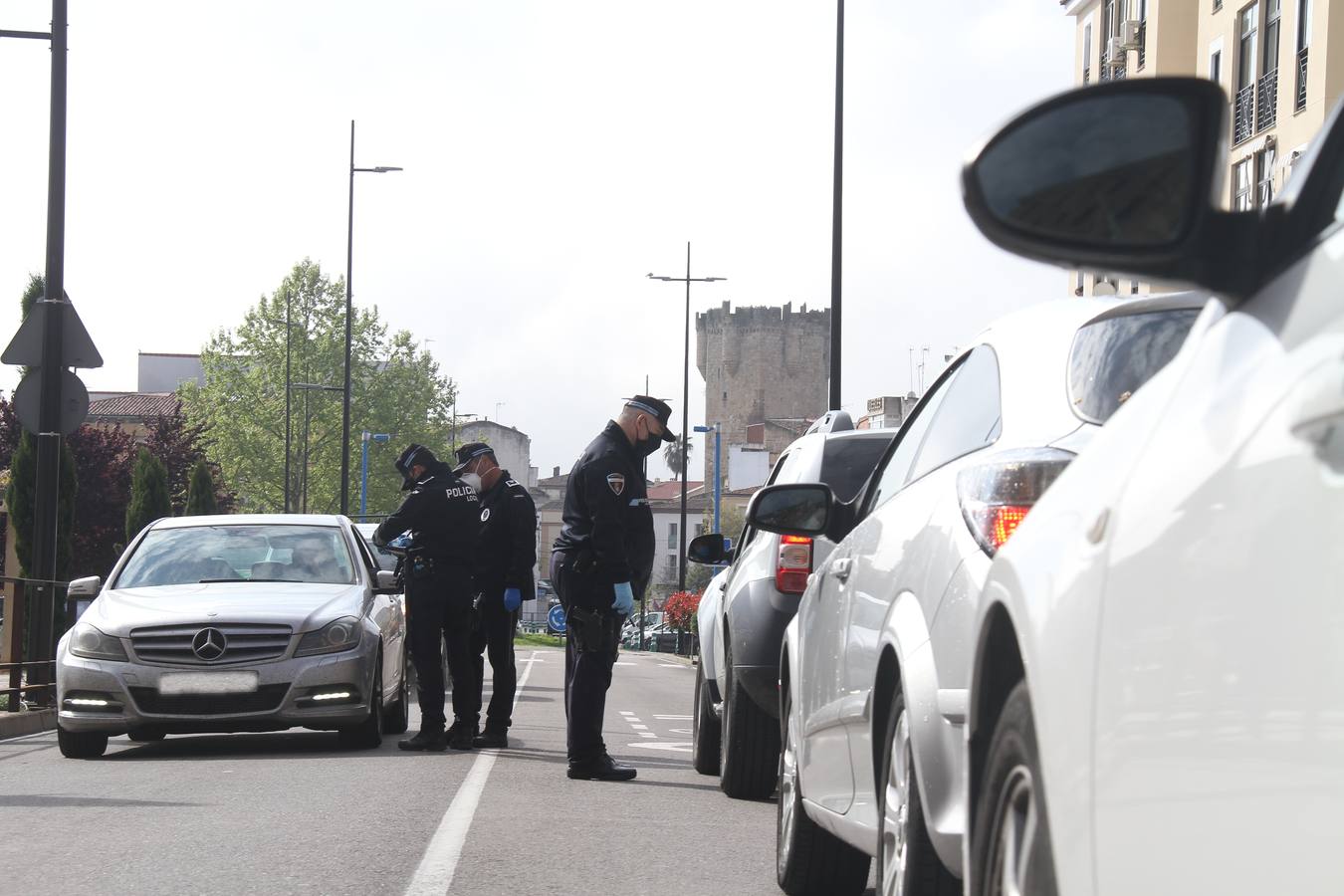 Policía Local realizando controles