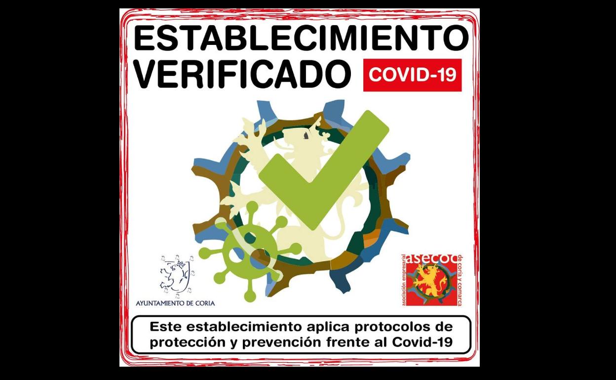 Sello que se colocará en el establecimiento verificado