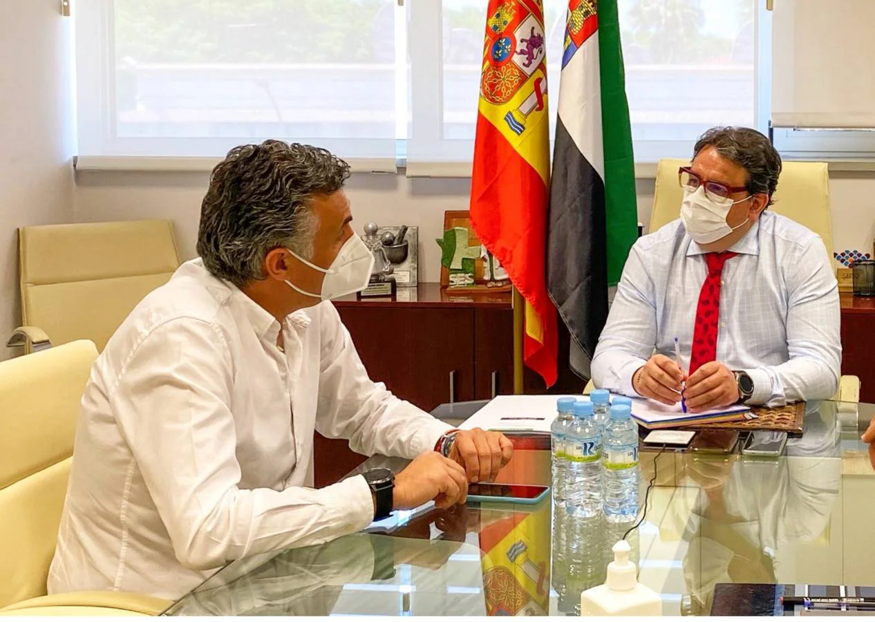 Ballestero y Vergeles en la reunión de esta mañana