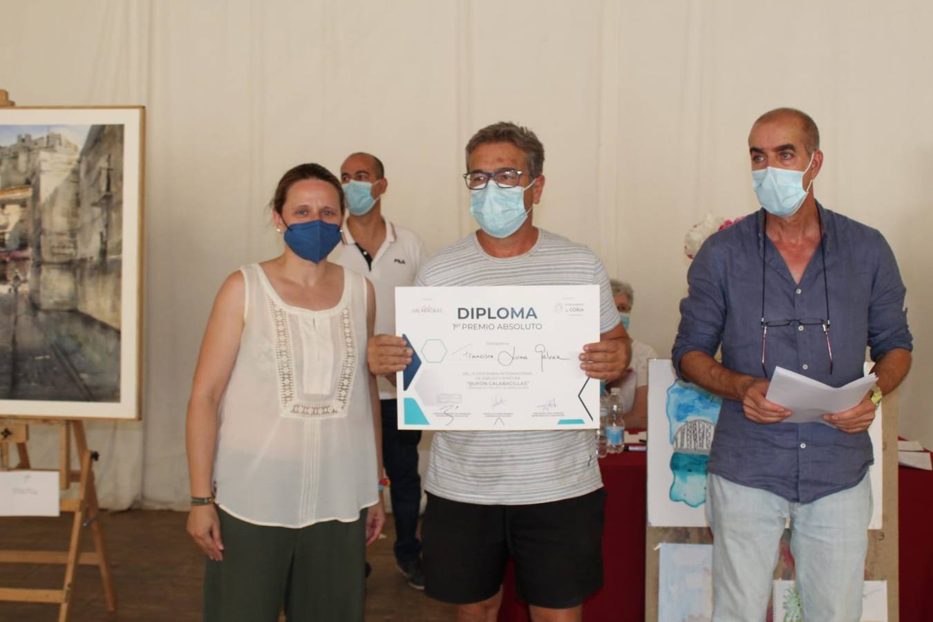 El malagueño Francisco Luna ganador del IX Concurso de Dibujo y Pintura al Aire Libre Bufón Calabacillas