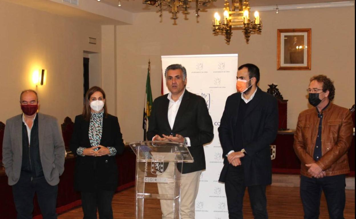 Un momento de la comparecencia del alcalde y coordinador de Ciudadanos