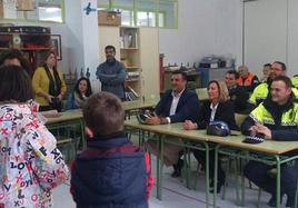 Alumnos del colegio Zurbarán durante una de las sesiones de Seguridad Vial.