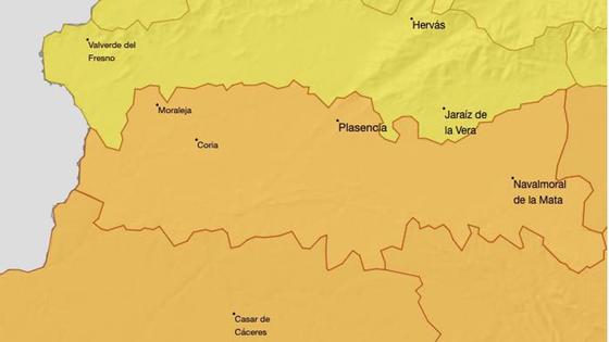 El 112 de Extremadura activa en Coria la alerta naranja por calor