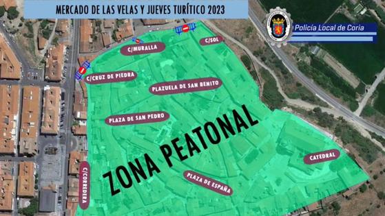 Cortes de tráfico para el Mercado de las Velas y el Jueves Turístico