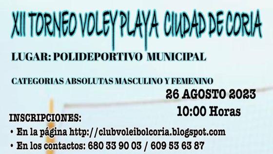 Este sábado se celebrará el XIII Torneo de Voley-Playa «Ciudad de Coria»