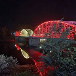 Puente de Hierro de Coria.