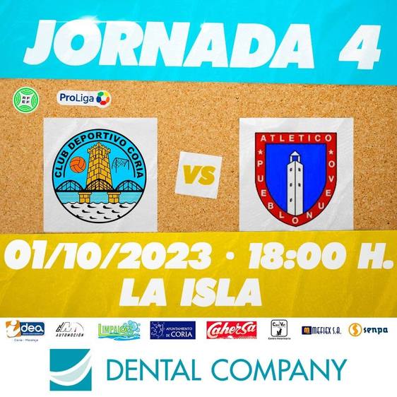 Cuarta jornada del CD Coria contra el Club Atlético Pueblonuevo