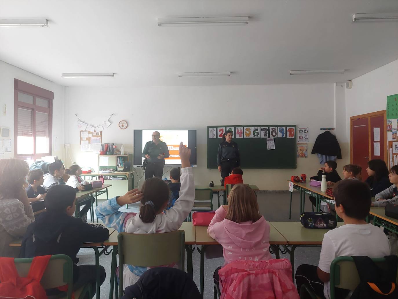 Charla en el colegio.