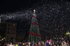Iluminación de Navidad en Coria.