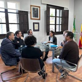 Reunión de la alcaldesa.