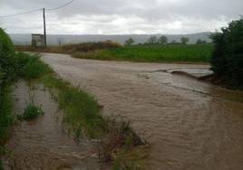 Lluvías en Coria.