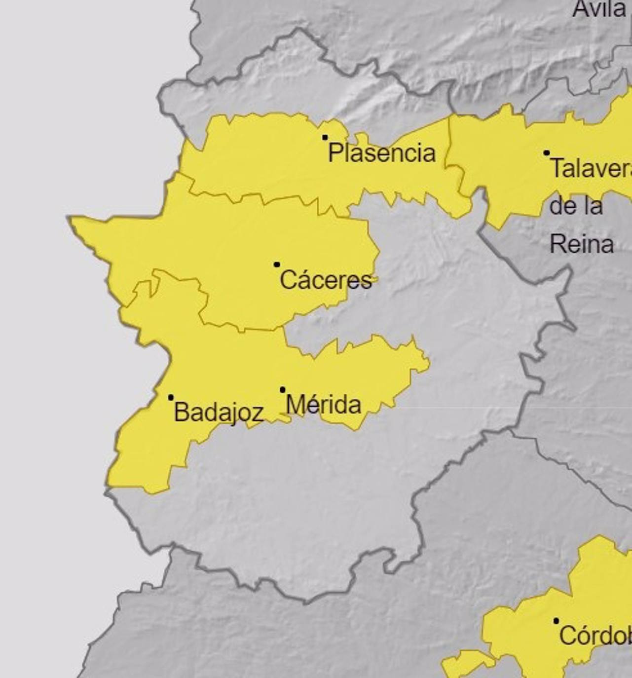 Alerta amarilla por niebla.