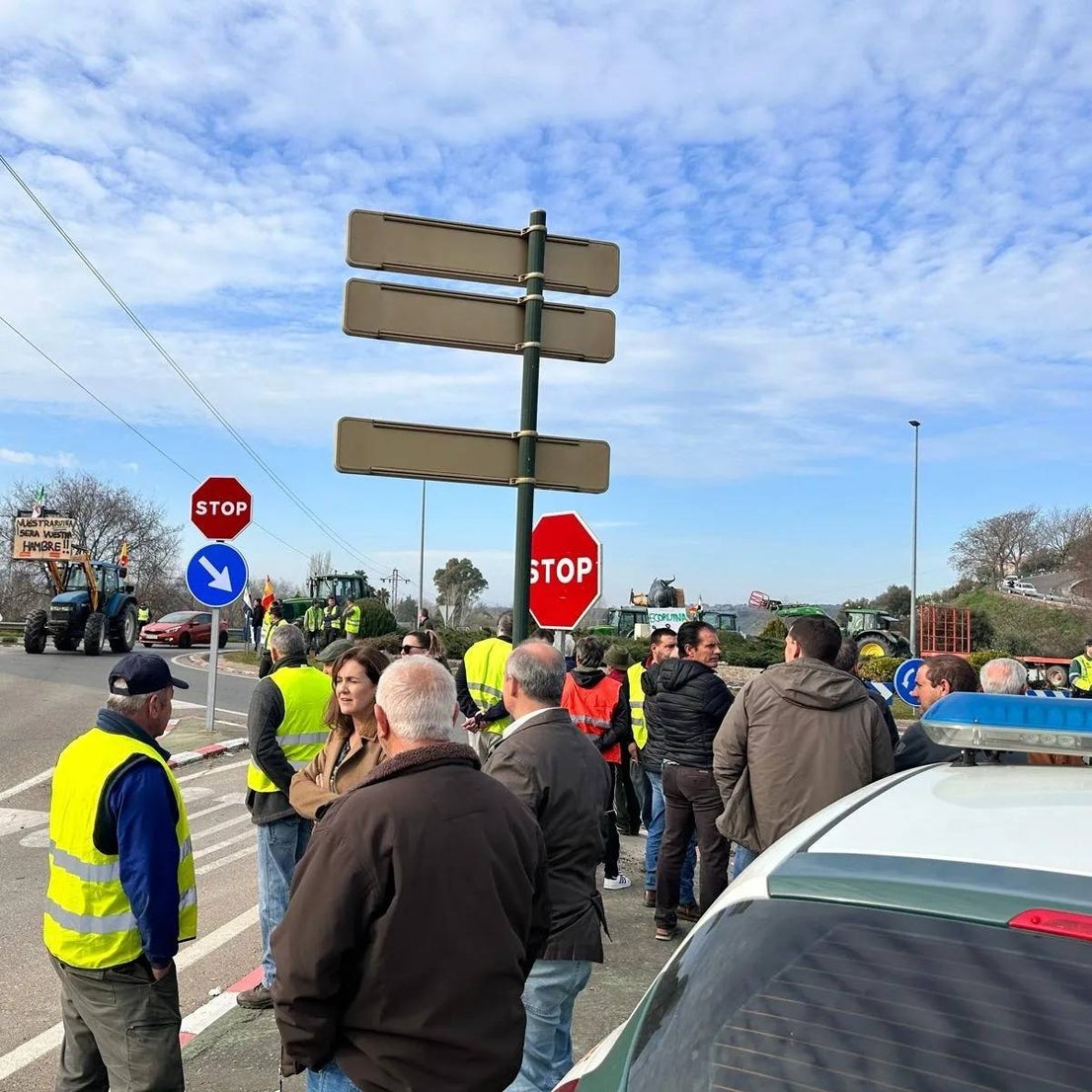 Los agricultores de Coria se unen a la jornada nacional de protesta en defensa del sector primario