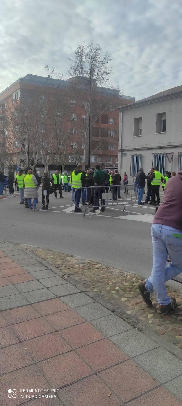 Agricultores de Coria se manifiestan en el casco urbano de la ciudad