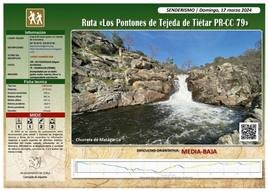 Cartel de la ruta.