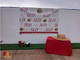 Pintada de sombreros.