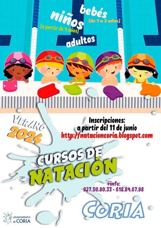 El 11 de junio se abren las preinscripciones de los cursos de natación