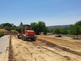 Obras en Coria.