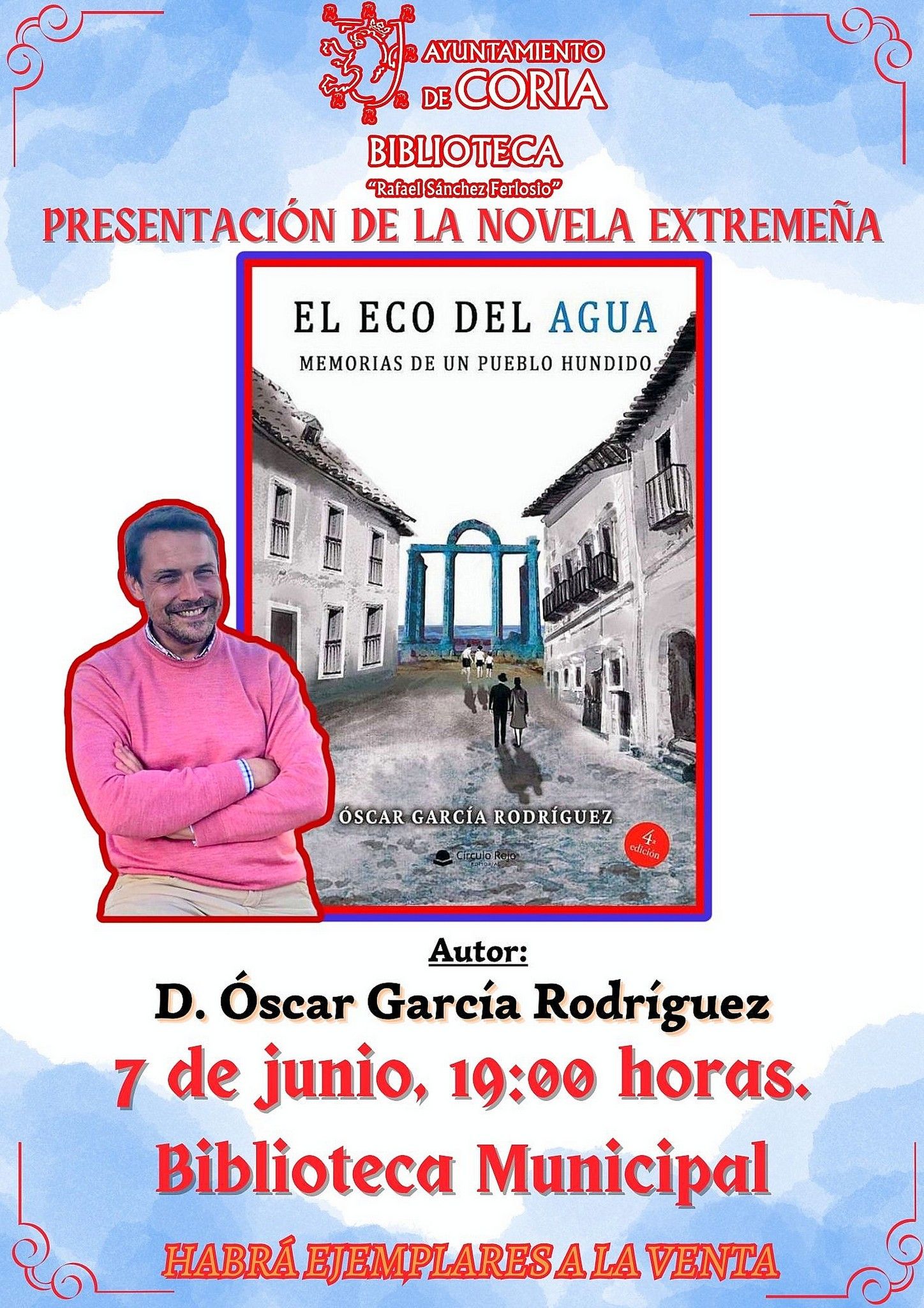 «El eco del agua: memorias de un pueblo hundido» de Óscar García Rodríguez llega hoy a Coria