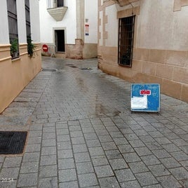 Calle cortada.