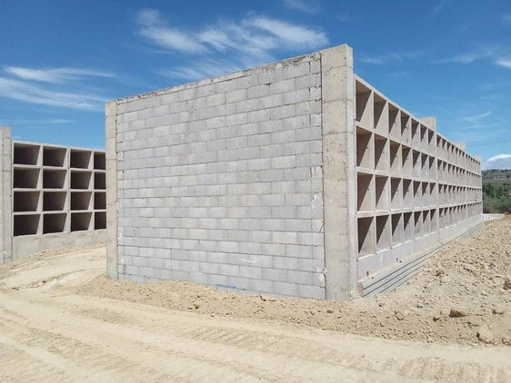 Avanzan las obras de ampliación del Cementerio Municipal de Coria