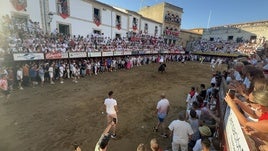 Lidia de Brezo en la plaza.