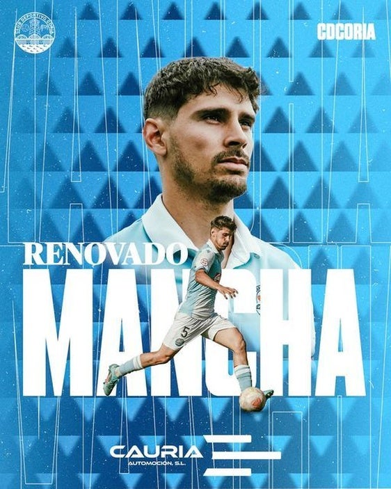 Javier Mancha Renueva con el CD Coria para la Temporada 24/25