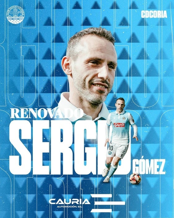 Sergio Gómez renueva con el CD Coria para la Temporada 24/25